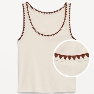 Embroidered Tank Top
